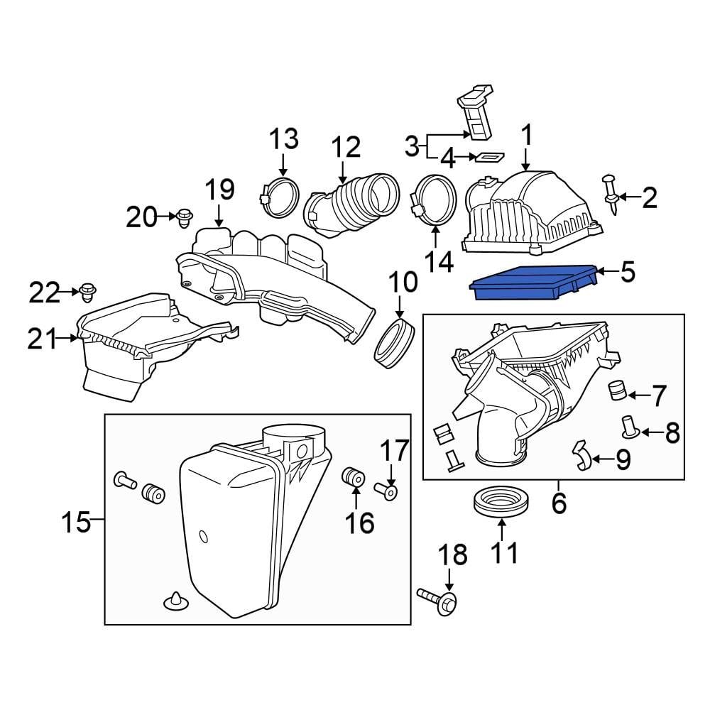 Honda OE 172205J6A10 - Engine Air Filter