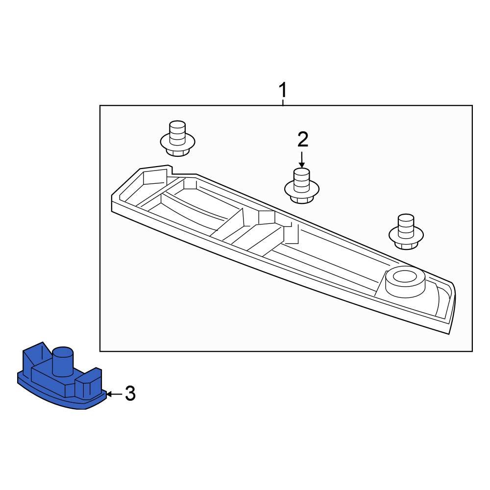 Honda OE 34100TZ5A01 License Plate Light Assembly