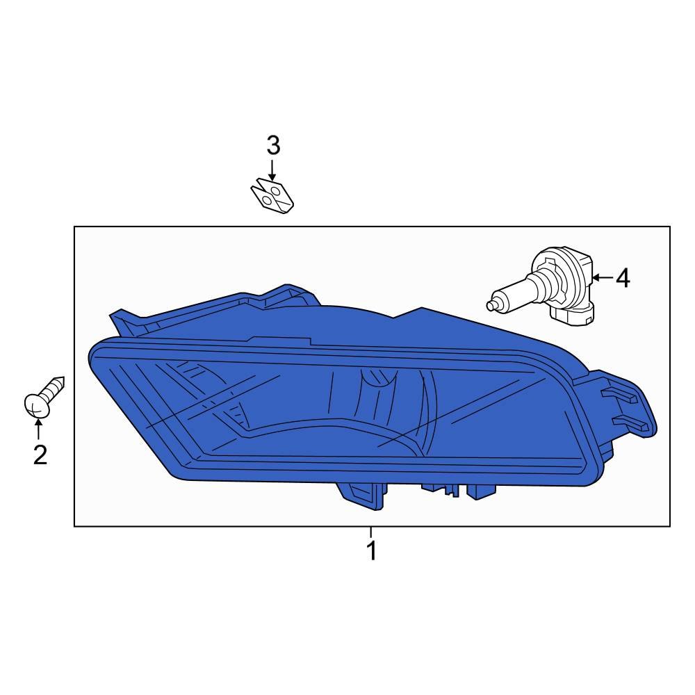 Honda OE 33900T1WA11 - Front Right Fog Light
