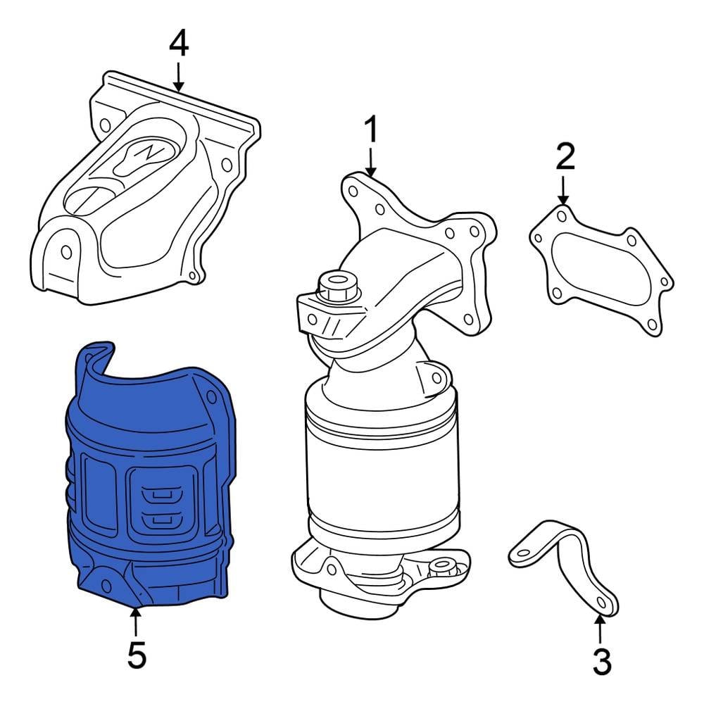 Honda OE 181215A2A10 Exhaust Heat Shield