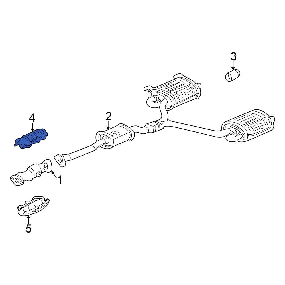 Honda OE 18182PCXA00 Upper Catalytic Converter Heat Shield