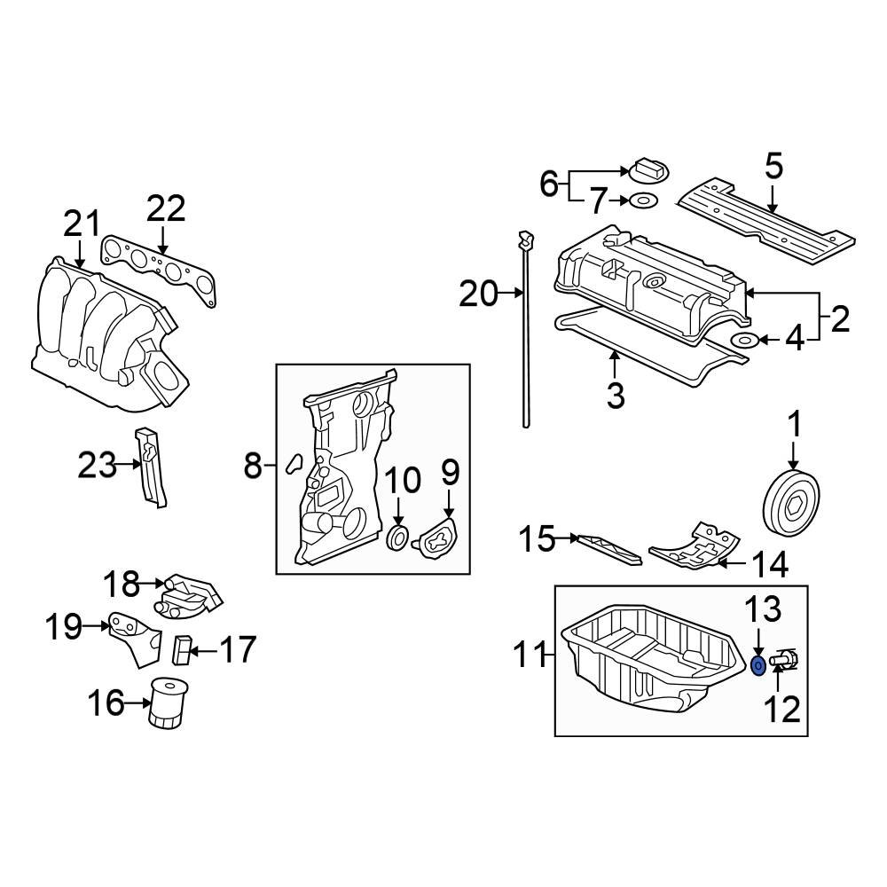 Honda OE 9410914000 Engine Oil Drain Plug Gasket
