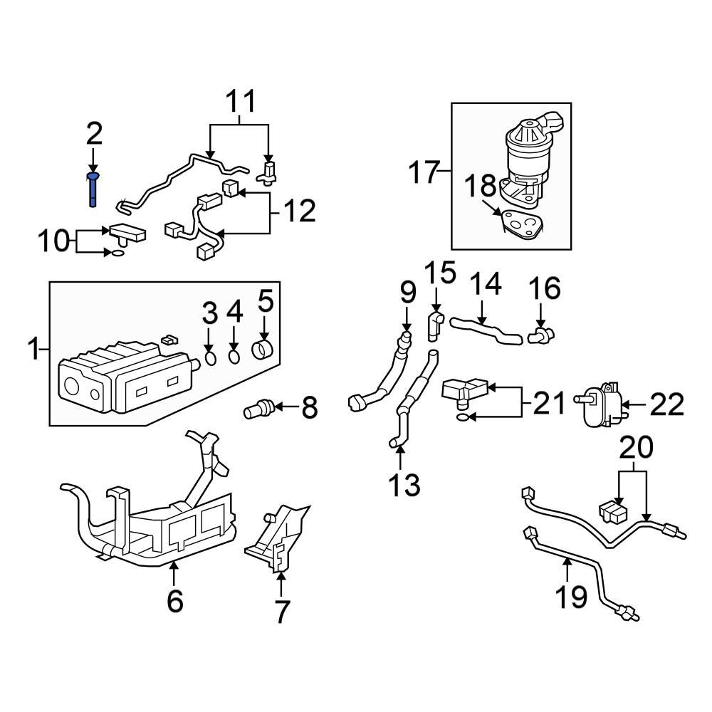 Honda OE 17359SDAA01 Vapor Canister Bolt