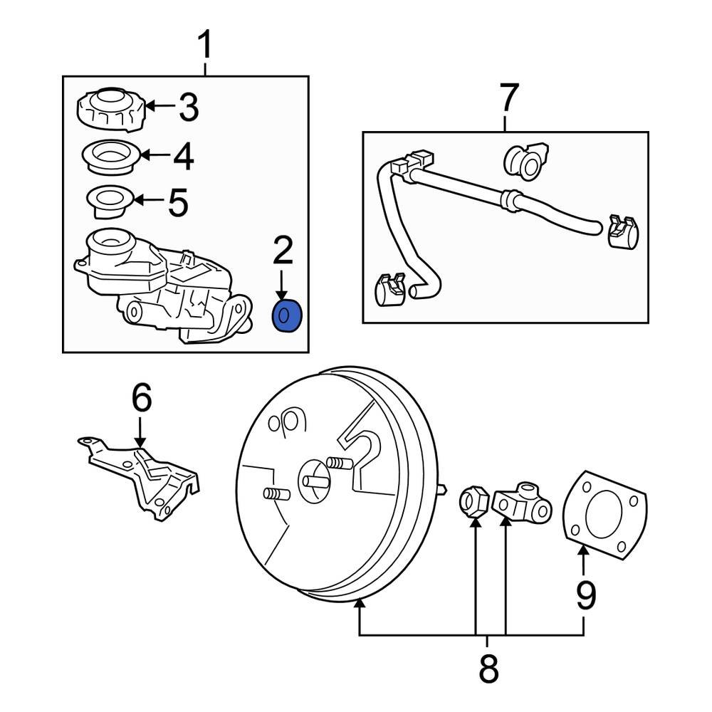 Honda OE 46185SE0003 Brake Master Cylinder ORing