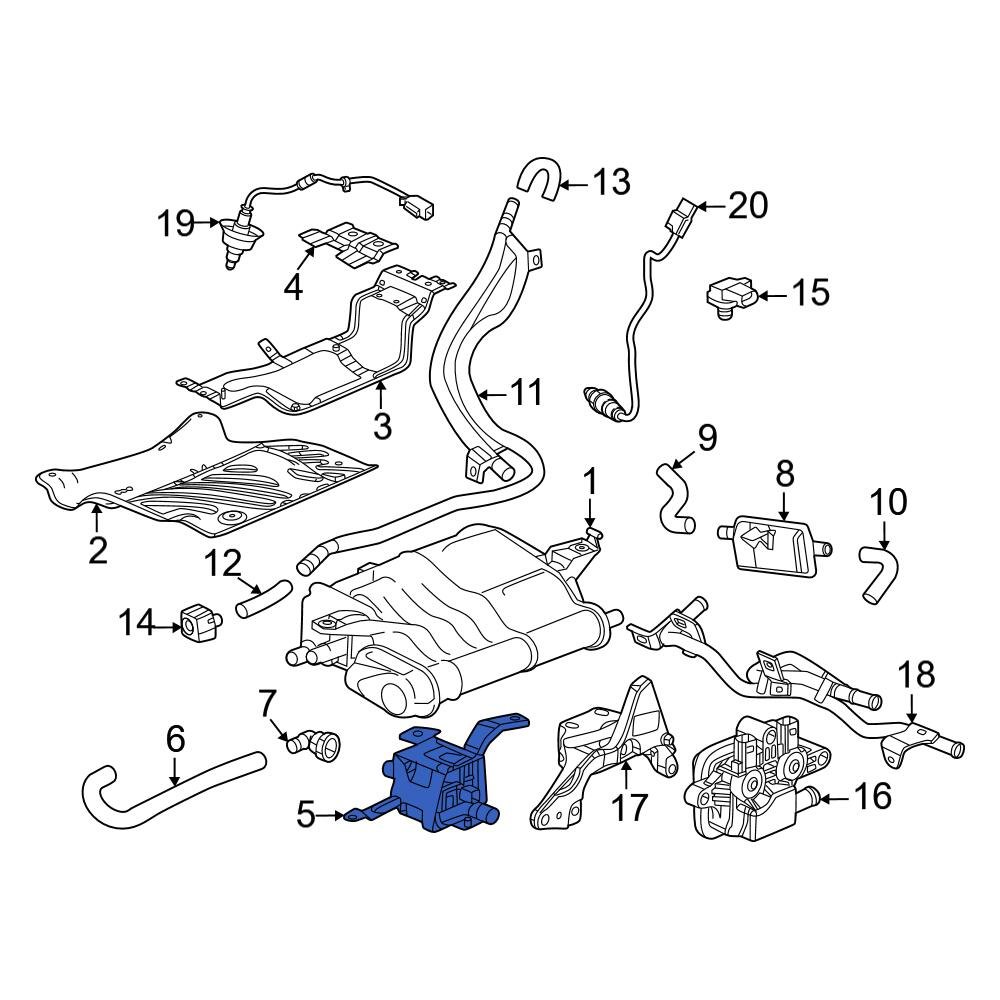Honda OE 173913D0A00 Evaporative Emissions System Leak Detection Pump