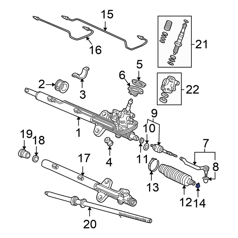 Honda OE 53449S3VA01 Rack and Pinion Bellows Clamp