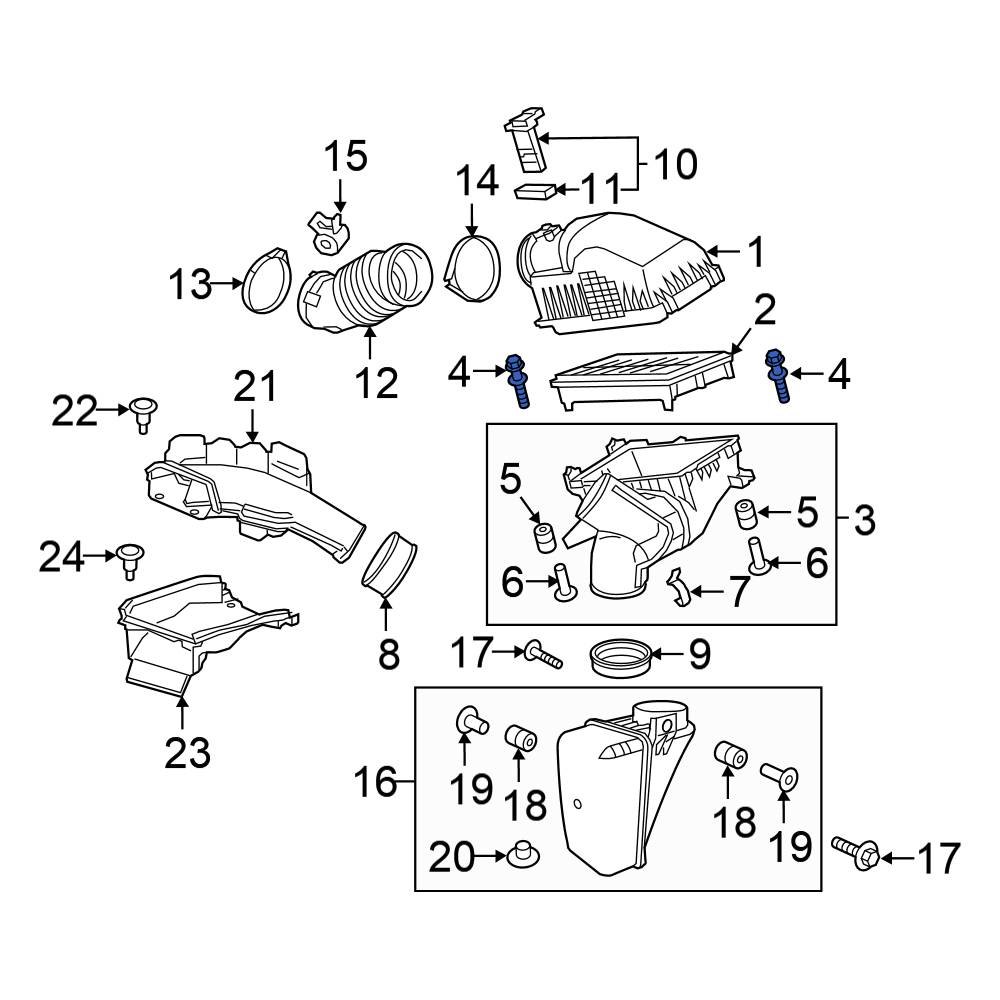 Honda OE 900015J6A00 Air Filter Housing Bolt