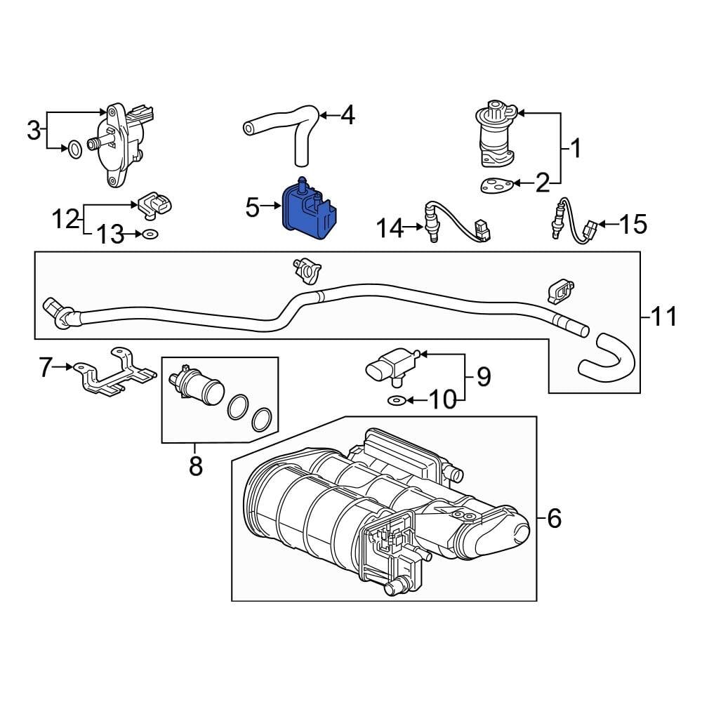Honda OE 361665G0A01 Vacuum Line Adapter