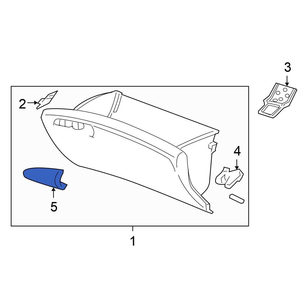 Honda Genuine 77545-SNA-A01ZE Glove Box Knob Honda Genuine 77545-SNA-A01ZE Glove Box Knob