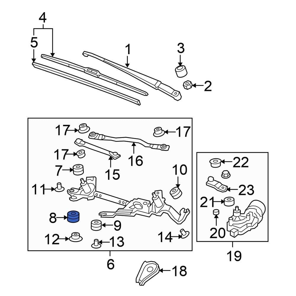 3d Printable Windshield Wiper Linkage Bushing