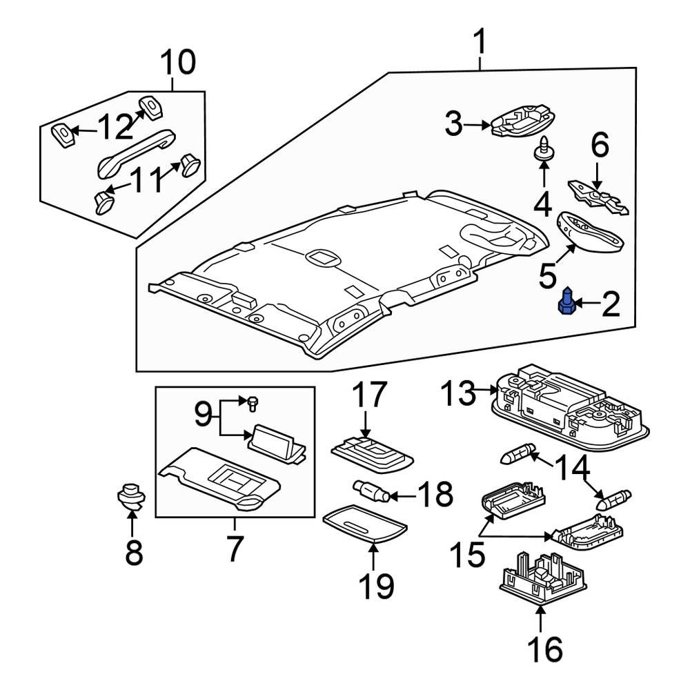 Honda OE 91560S04003 - Door Sill Plate Clip