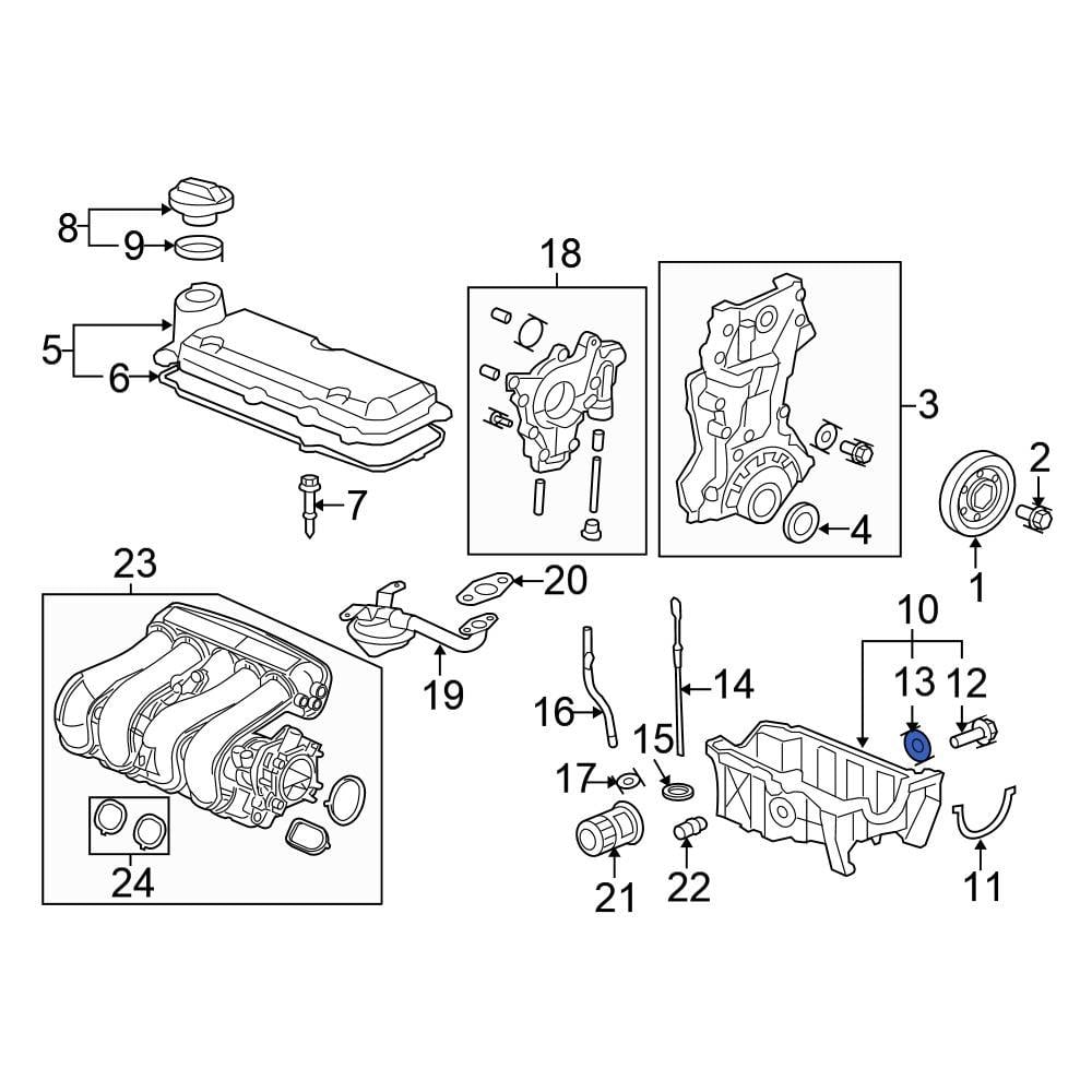 Honda OE 9410914000 Engine Oil Drain Plug Gasket