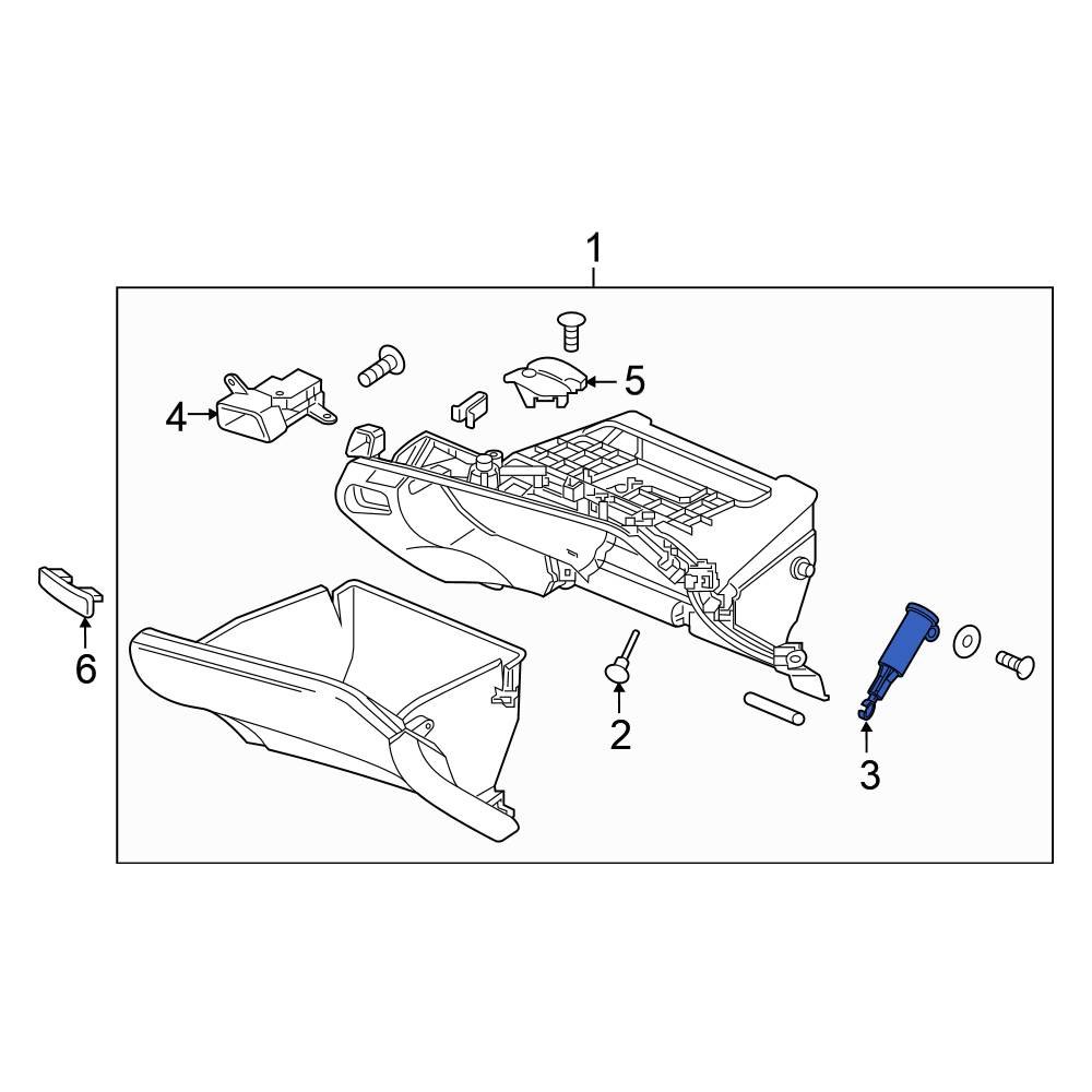 Honda OE 77531TA0A01 Glove Box Support