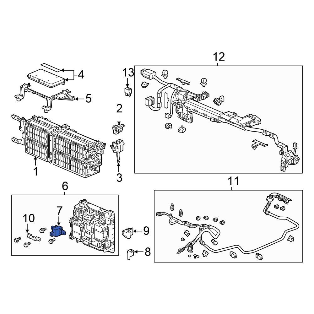 Honda OE 1K5305Y3004 Battery Current Sensor