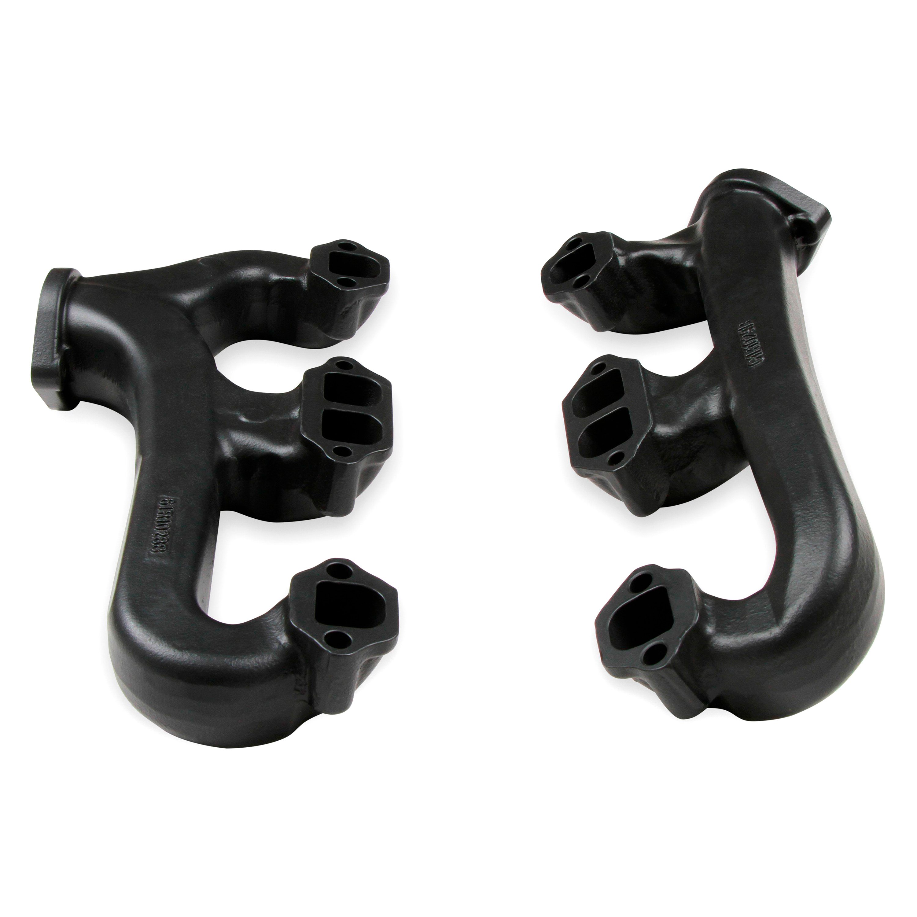 Hooker® 85273HKR Cast Iron Black Painted Short Tube Exhaust Manifold
