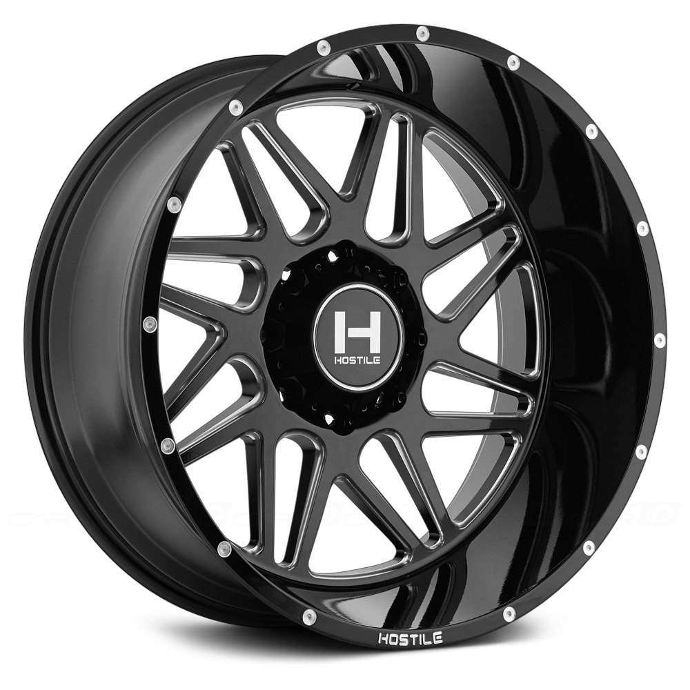 Hostile H108 SPROCKET Wheel 20x9 (10, 8x180, 125.2) Black Single Rim.