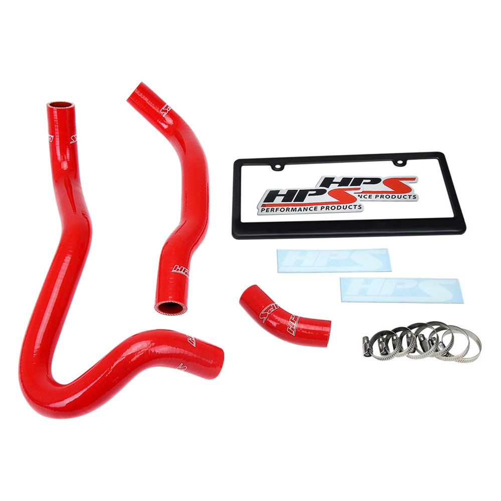 Hps Red Silicone Engine Coolant Radiator Hose Kit