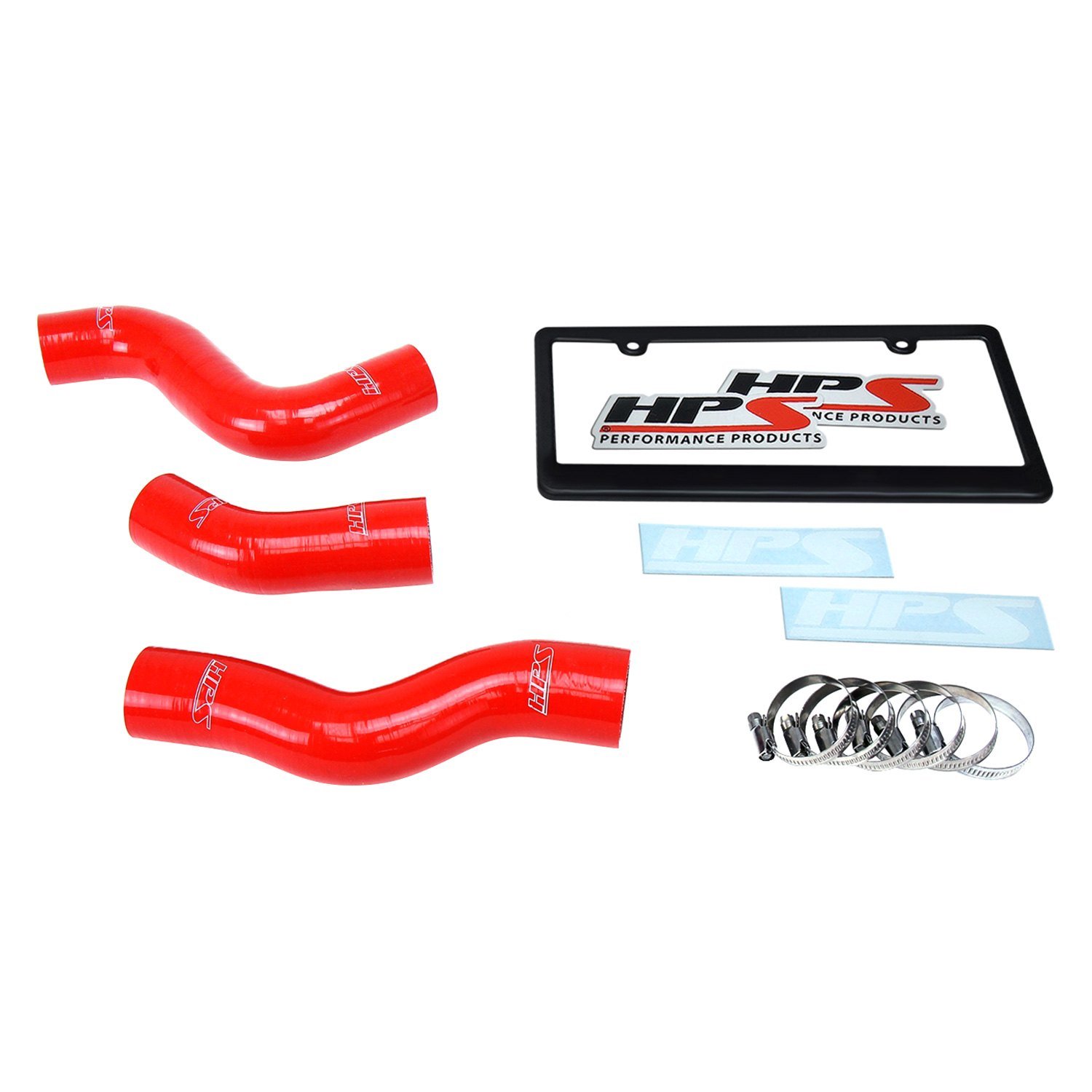 HPS 57 1218 RED Silicone Engine Coolant Radiator Hose Kit