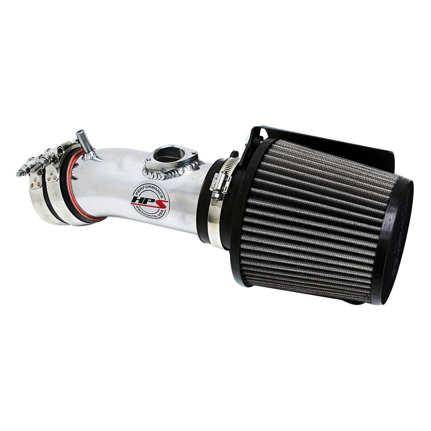 HPS® 827547P Aluminum Polished Short Ram Air Intake System