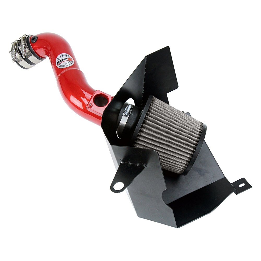 HPS® 827599R Aluminum Powder Coated Red Short Ram Air Intake System
