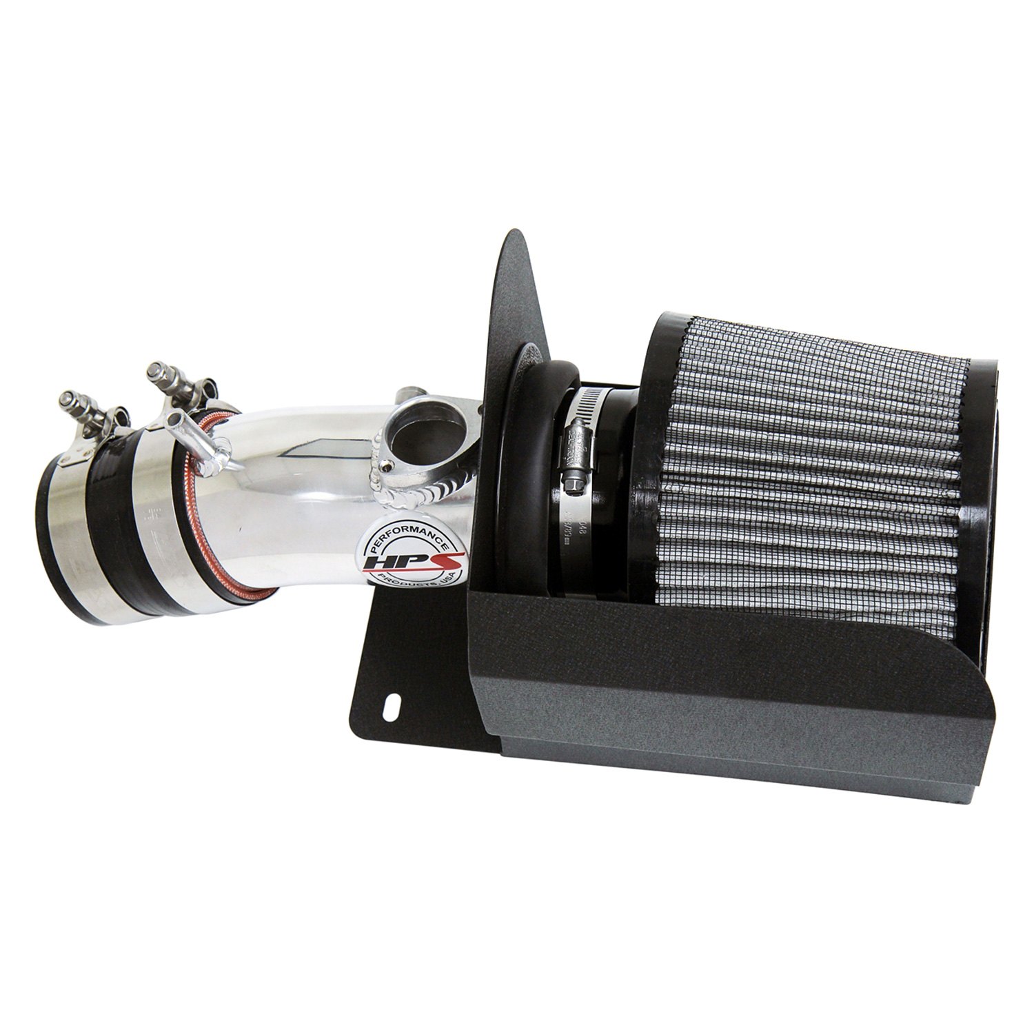 HPS® 827686P Aluminum Polished Short Ram Air Intake System