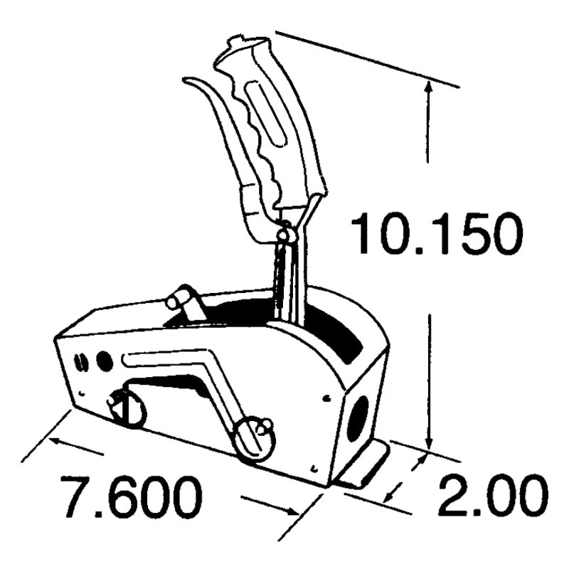 Hurst Shifters® 3162006 - Quarter Stick™ Pistol-Grip Race Automatic ...