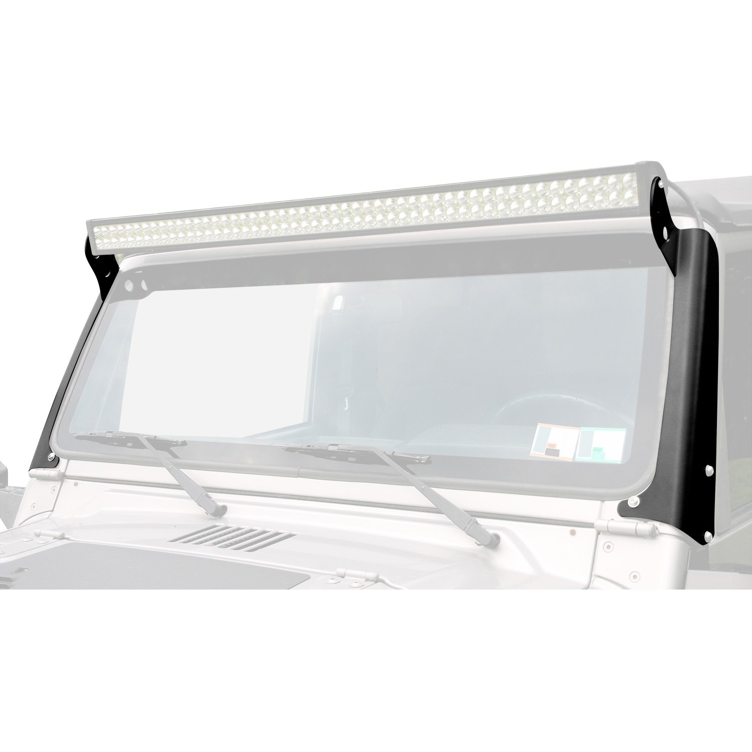 Hyline Offroad® 300.600.110 Windshield Frame Mounts for 50" LED Light Bar