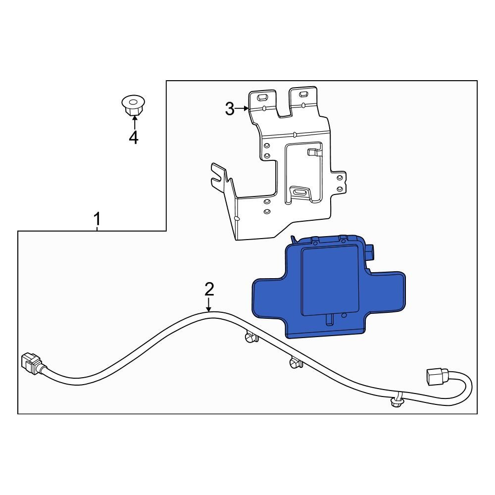 Hyundai OE 95821D3002 Right Blind Spot Detection System Warning Sensor