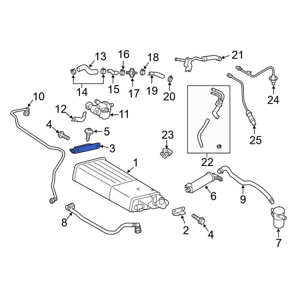 Hyundai OE 31426D3500 - Vapor Canister Bracket