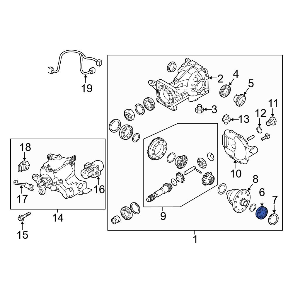 Hyundai OE 530663B300 Rear Differential Carrier Bearing