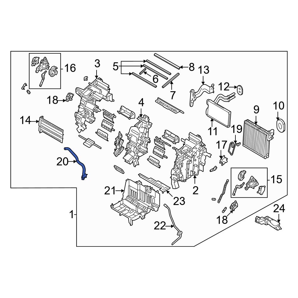 Hyundai OE 97230N9000 Cabin Air Temperature Sensor Aspirator Tube