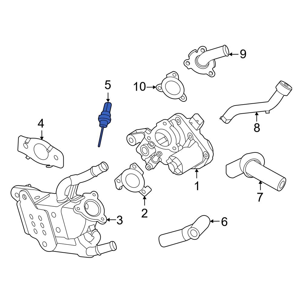 Hyundai OE 284542M415 Exhaust Gas Recirculation (EGR) Valve