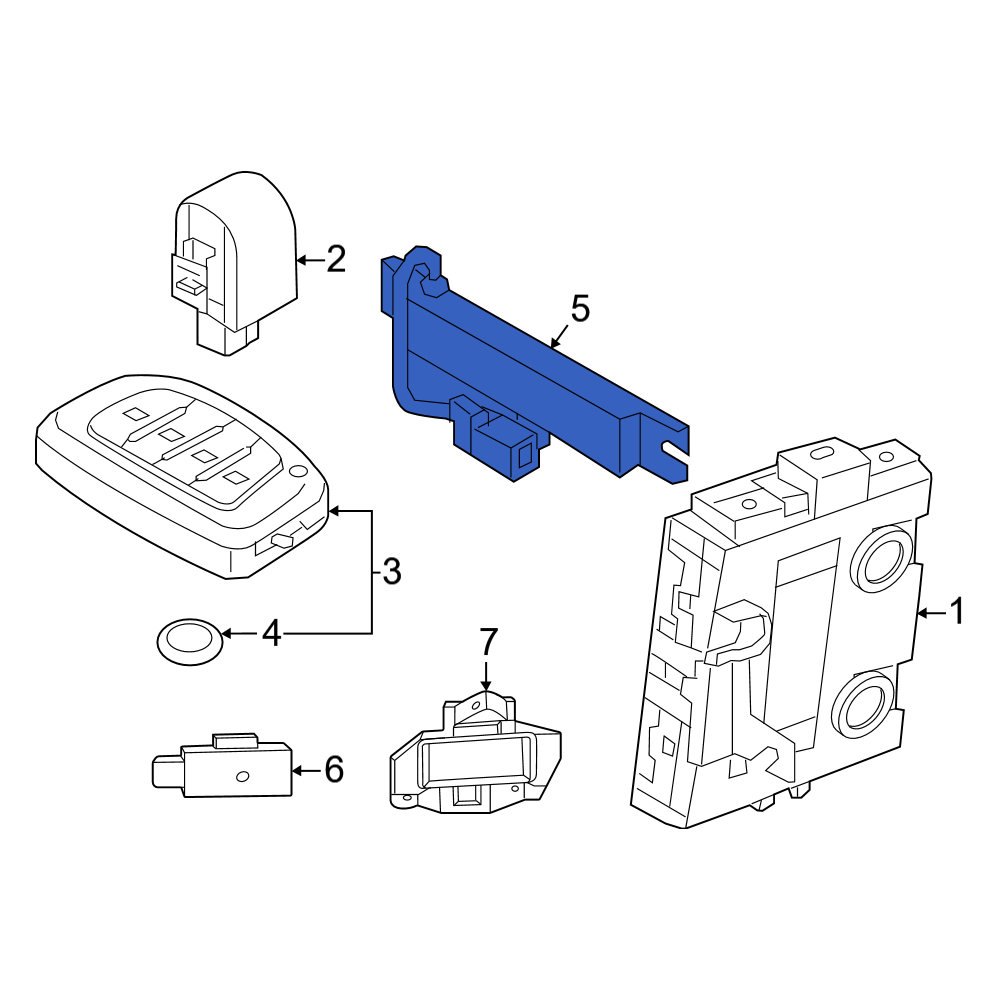 Hyundai OE 95460CN100 Keyless Entry Antenna
