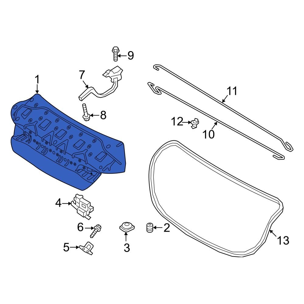 Hyundai OE 69200AA010 Rear Deck Lid