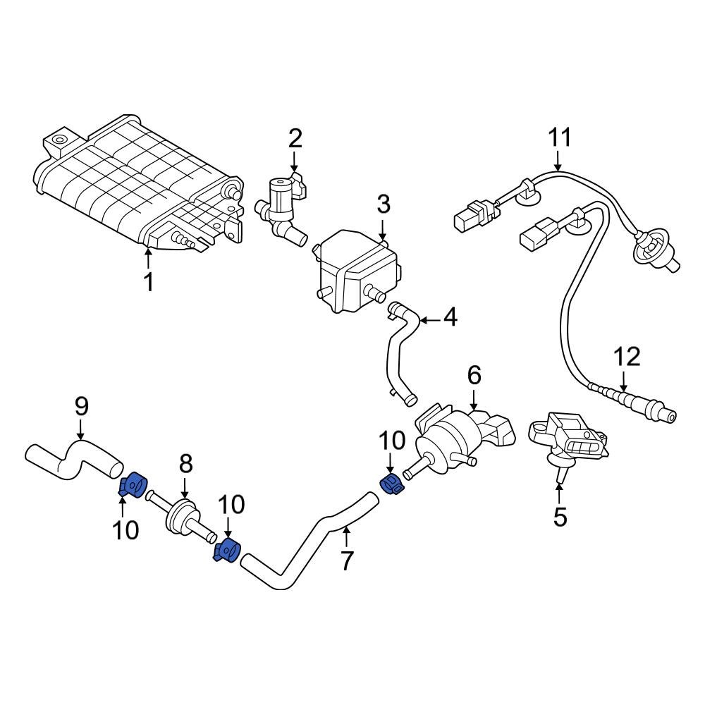 Hyundai OE 2548232006 PCV Valve Hose Clamp