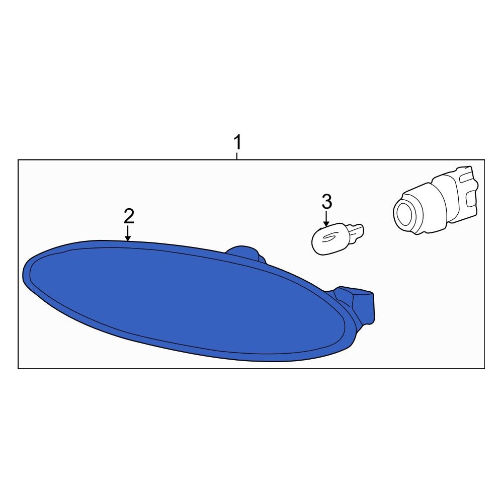 Hyundai OE 9233038001 Front Left Turn Signal Light Assembly