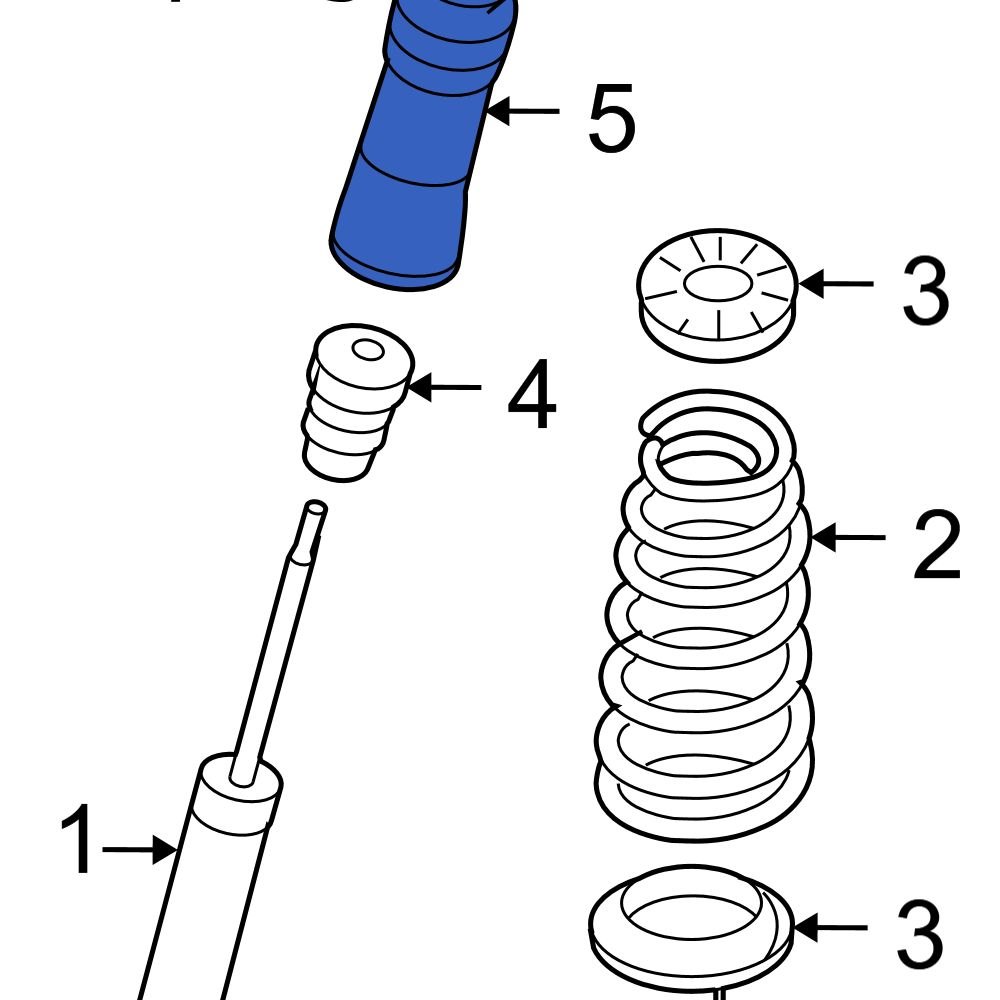 Hyundai OE 553163K600 Rear Suspension Shock Absorber Bellows