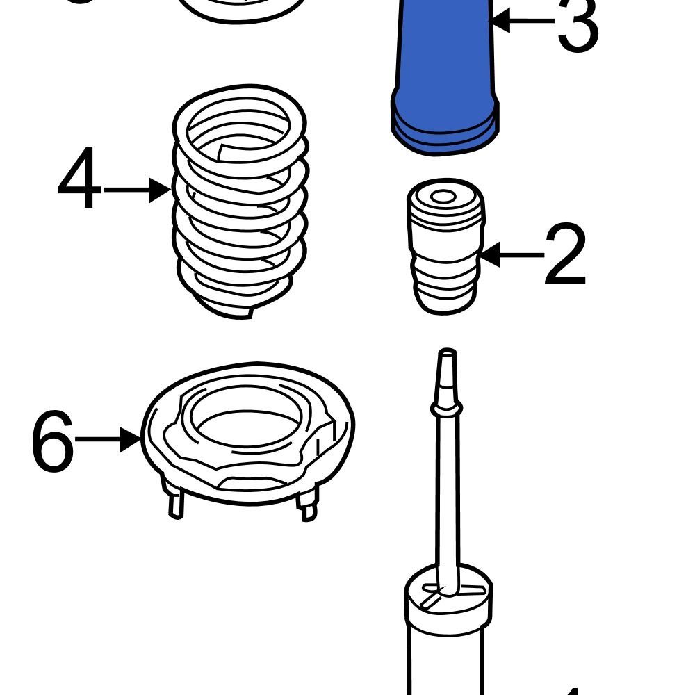 Hyundai OE 553162G700 Rear Suspension Shock Absorber Bellows