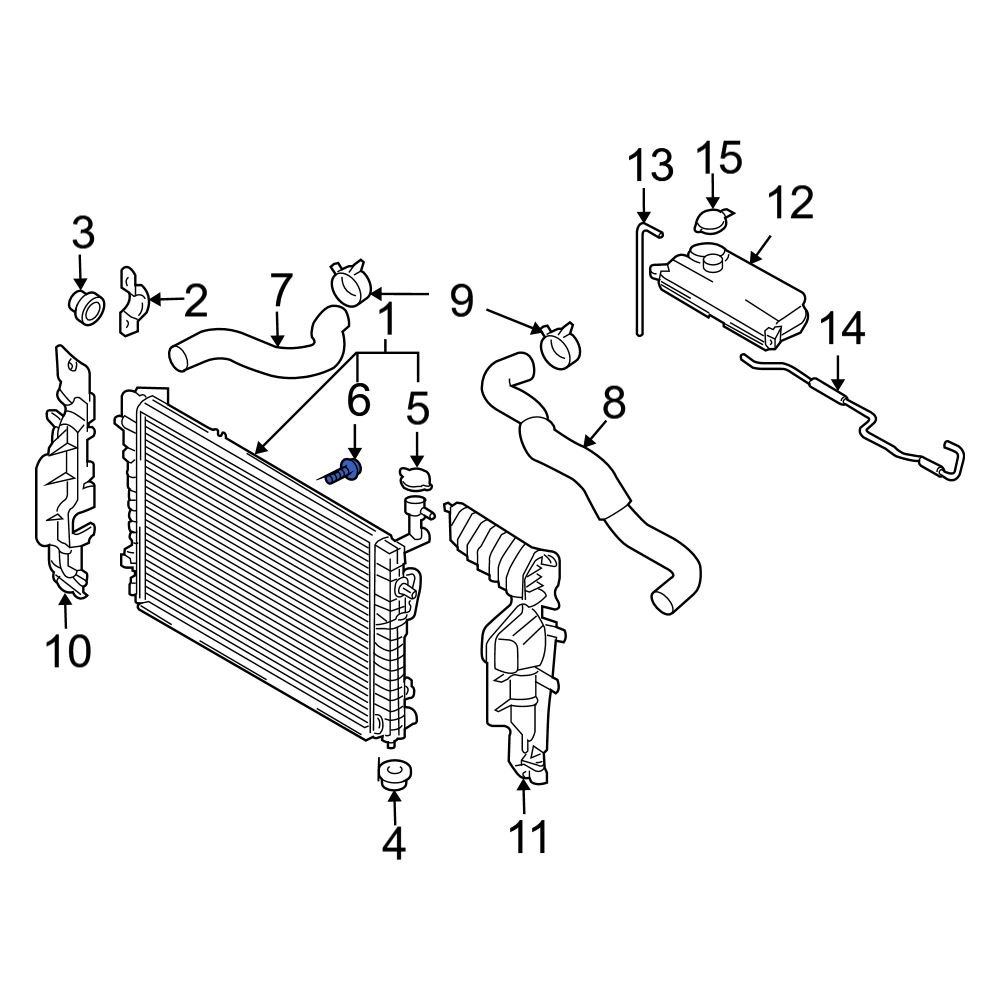 Hyundai OE 253183E000 Radiator Drain Plug