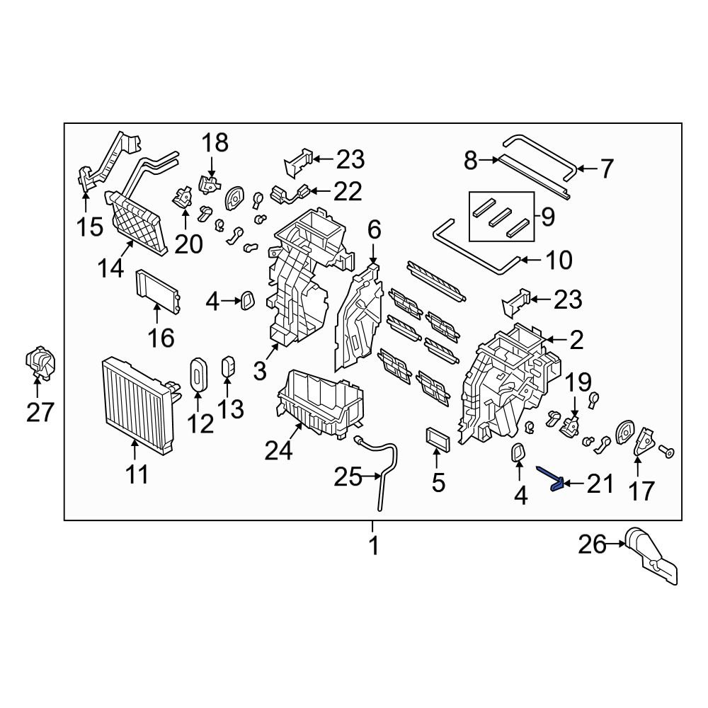 Hyundai OE 976143S100 A/C Evaporator Temperature Sensor