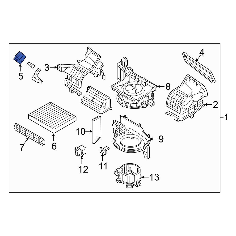 Hyundai OE 97157C2000 HVAC Air Inlet Door Actuator