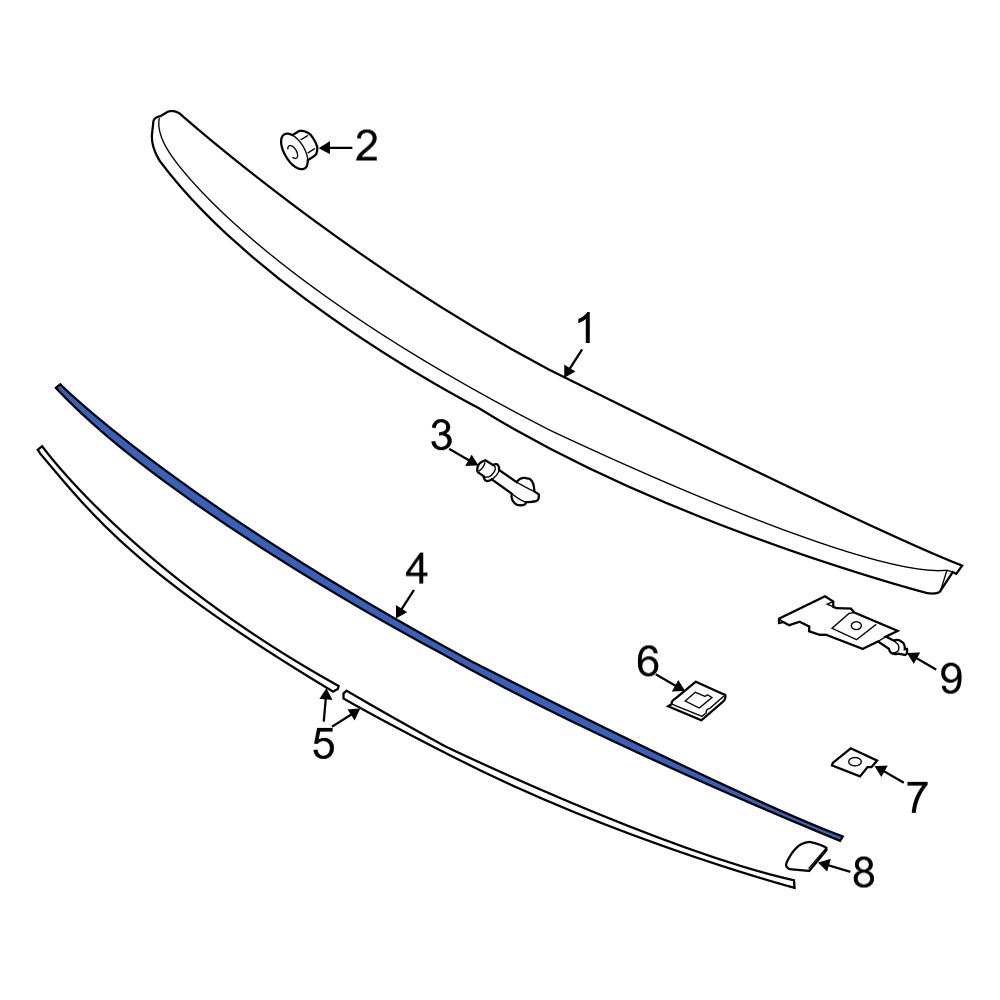 Hyundai OE 87213C2000 Spoiler Gasket