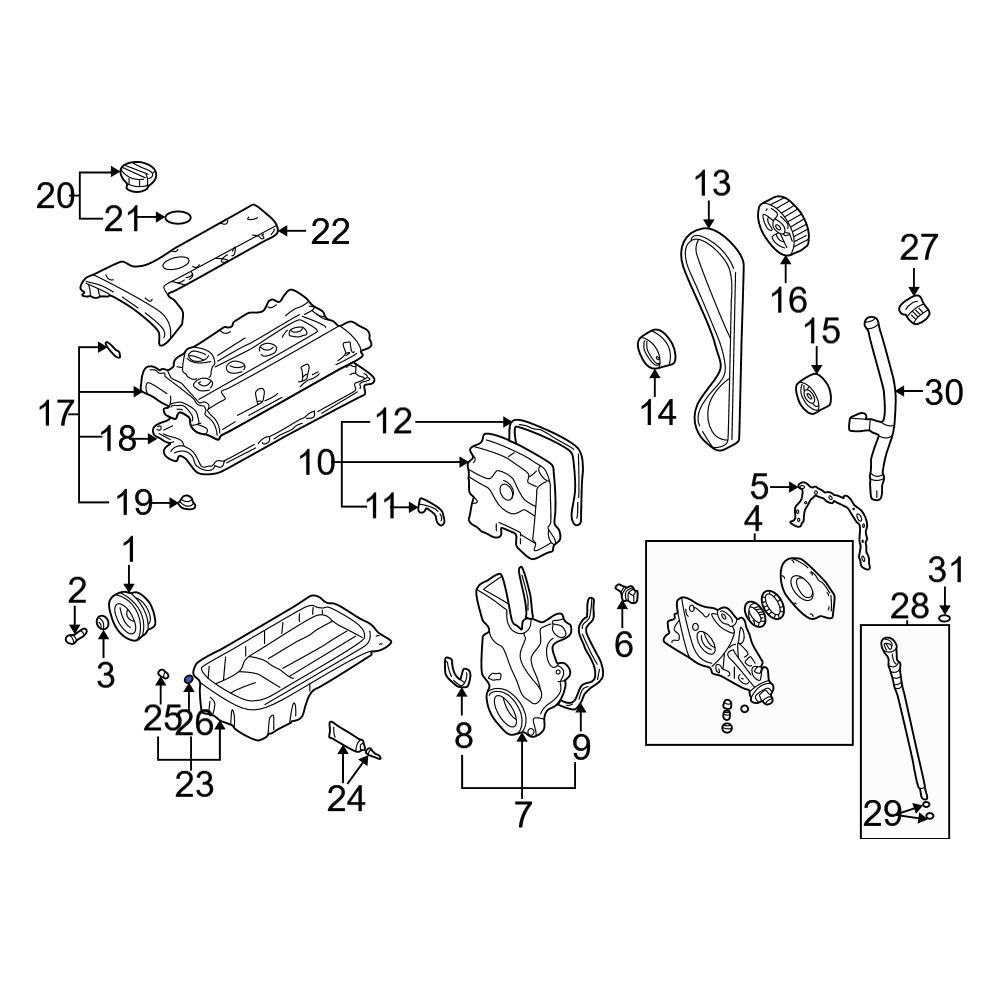 Hyundai OE 2151323000 Automatic Transmission Drain Plug Gasket