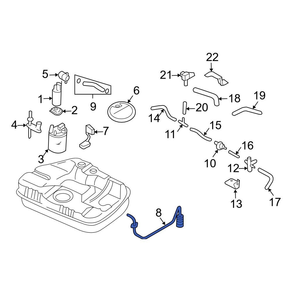 Hyundai OE 310902D100 Fuel Pump Strainer