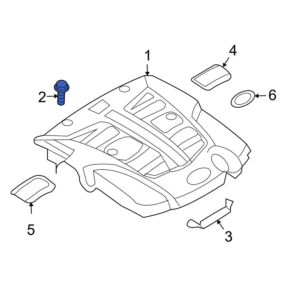 Hyundai OE 2921723603 Engine Cover Bolt
