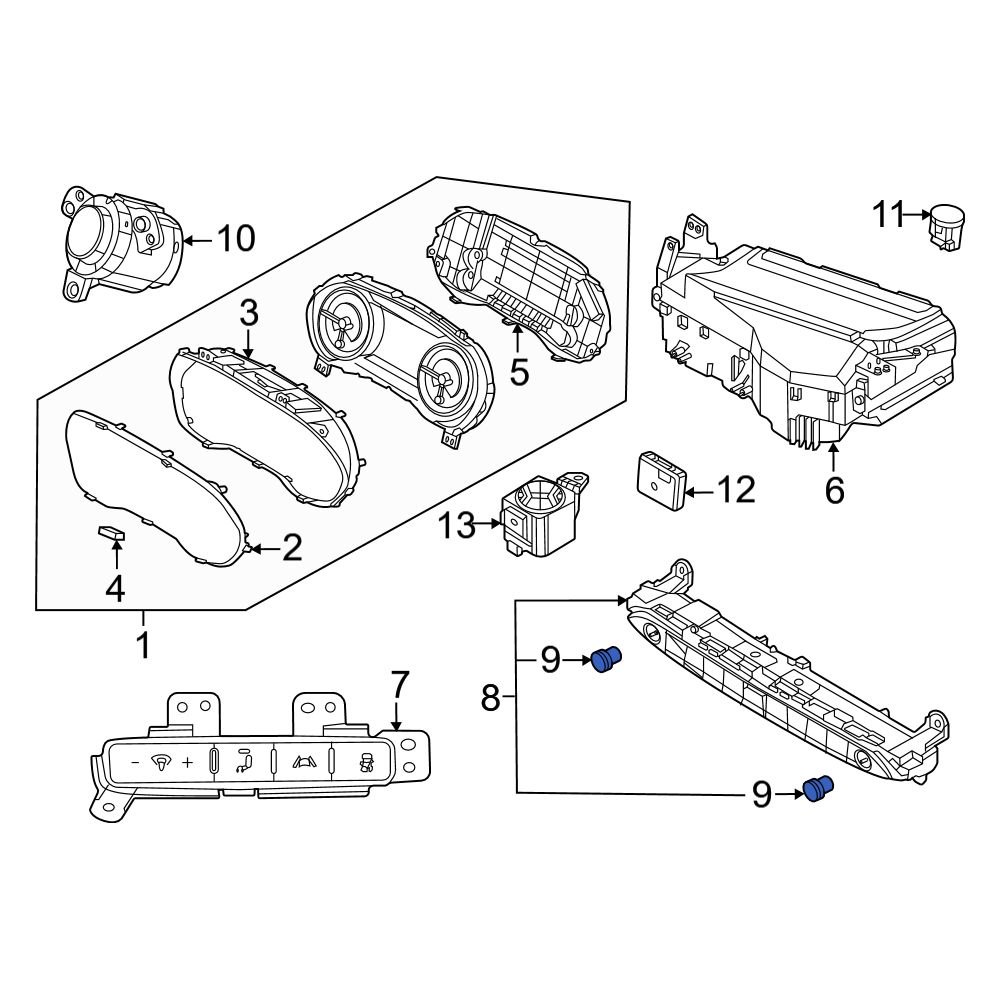 Hyundai OE 96544S8000VCS Radio Knob