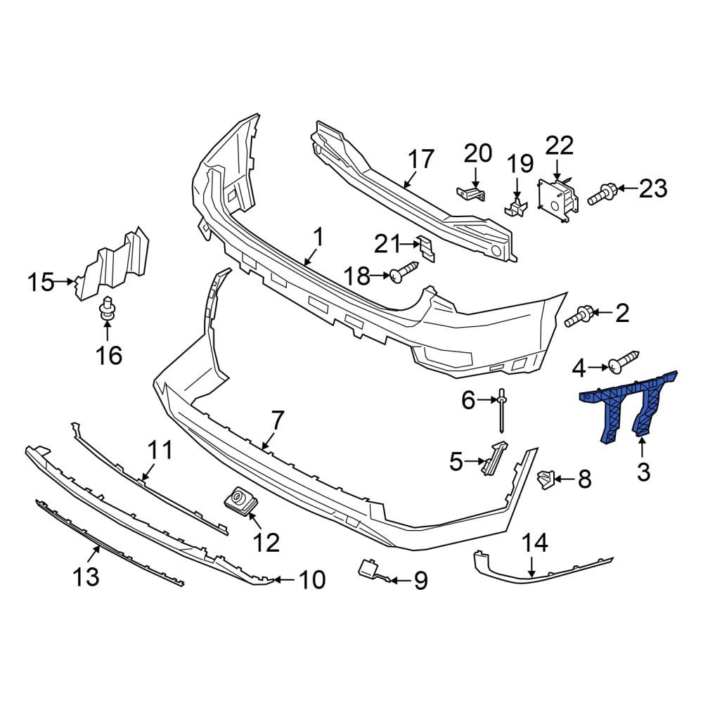 オーダーぺージ Hyundai OE 86652S8000 - Rear Right Upper Bumper Cover Bracket