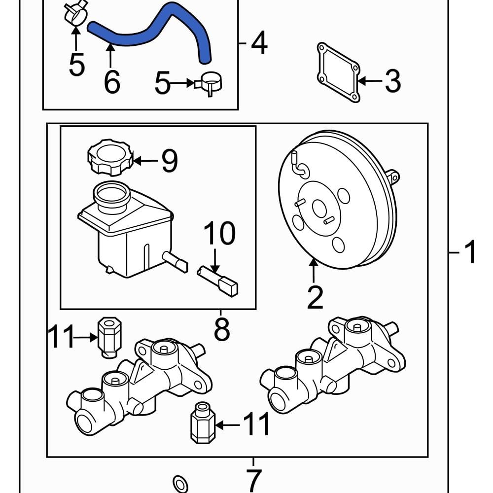 Hyundai OE 5913322000 Power Brake Booster Check Valve