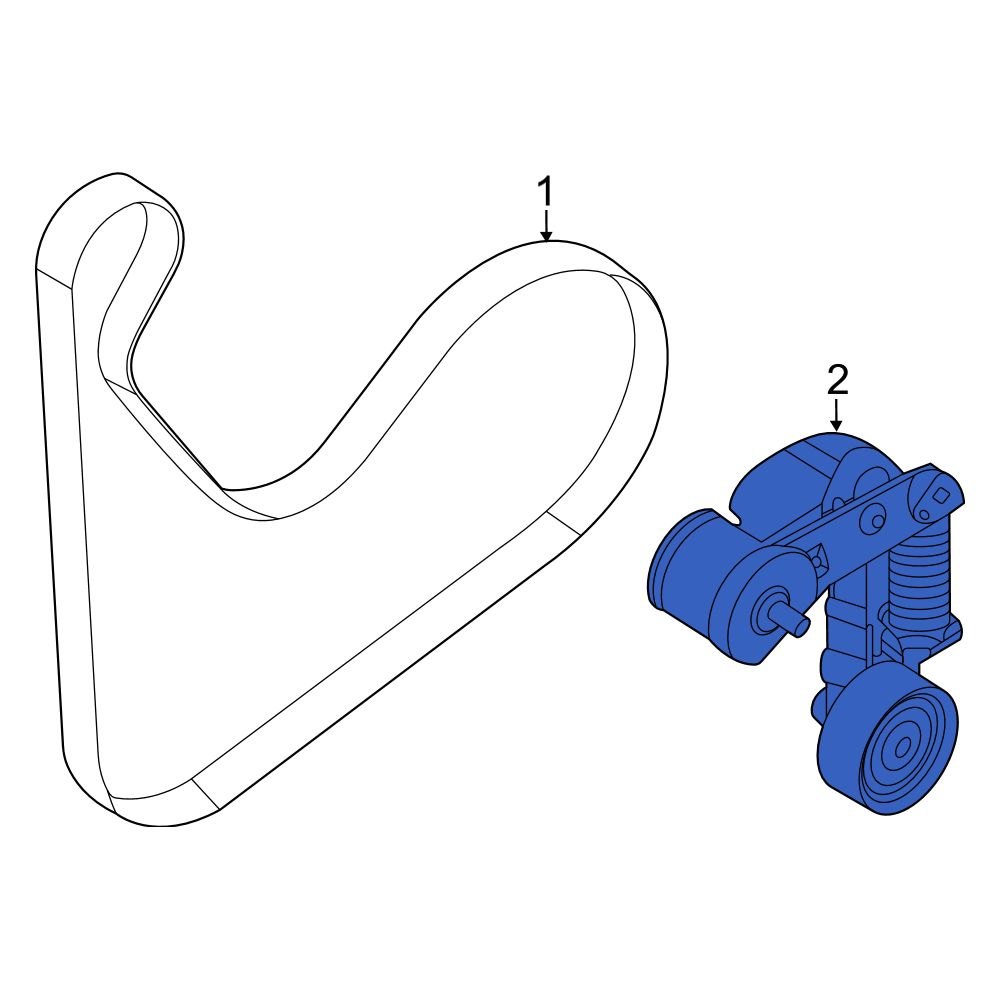 hyundai-oe-252802m000-accessory-drive-belt-tensioner-assembly