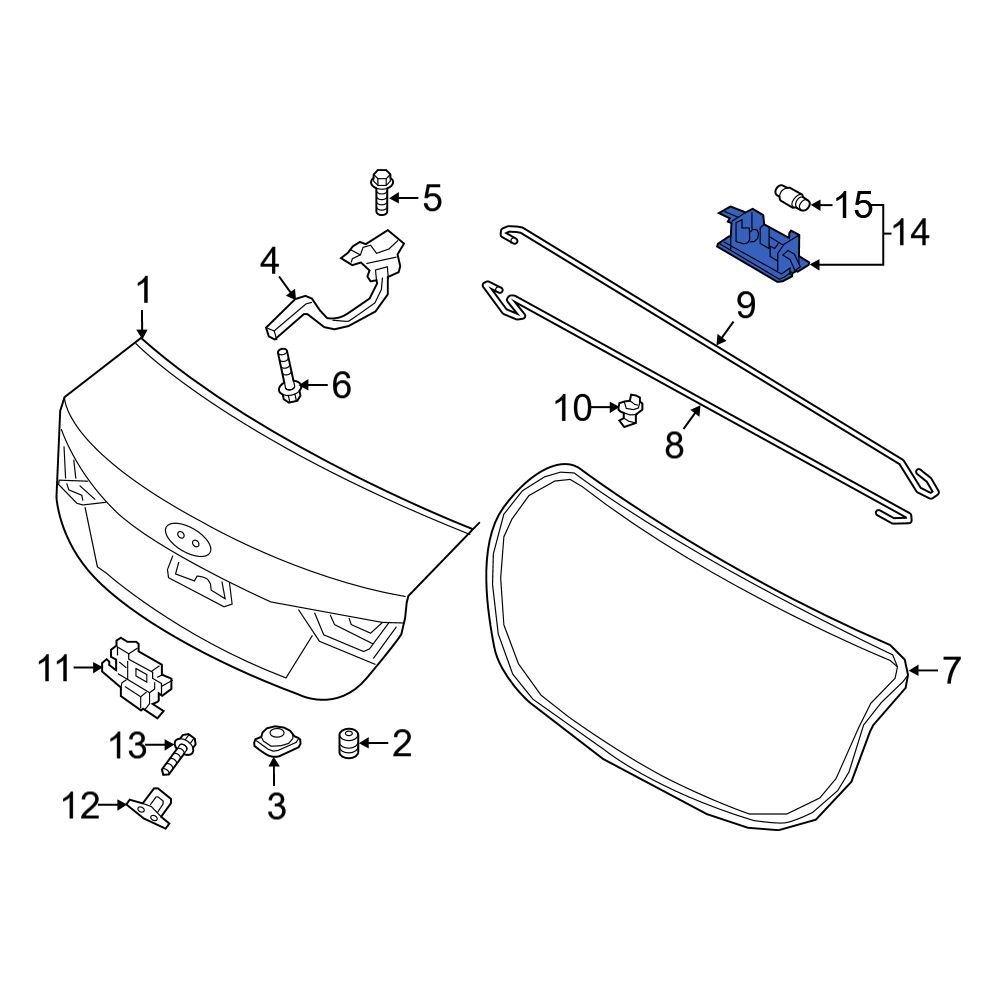 Hyundai OE 926013F000 - Rear Cargo Area Light